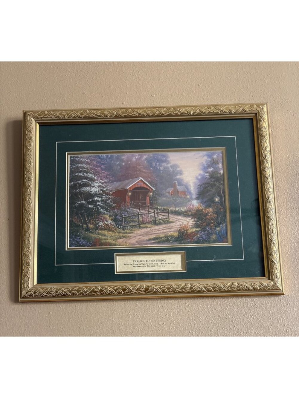 Passage To Yesterday Framed Artwork With Psalm 31:14-15 by artist Derk Hansen